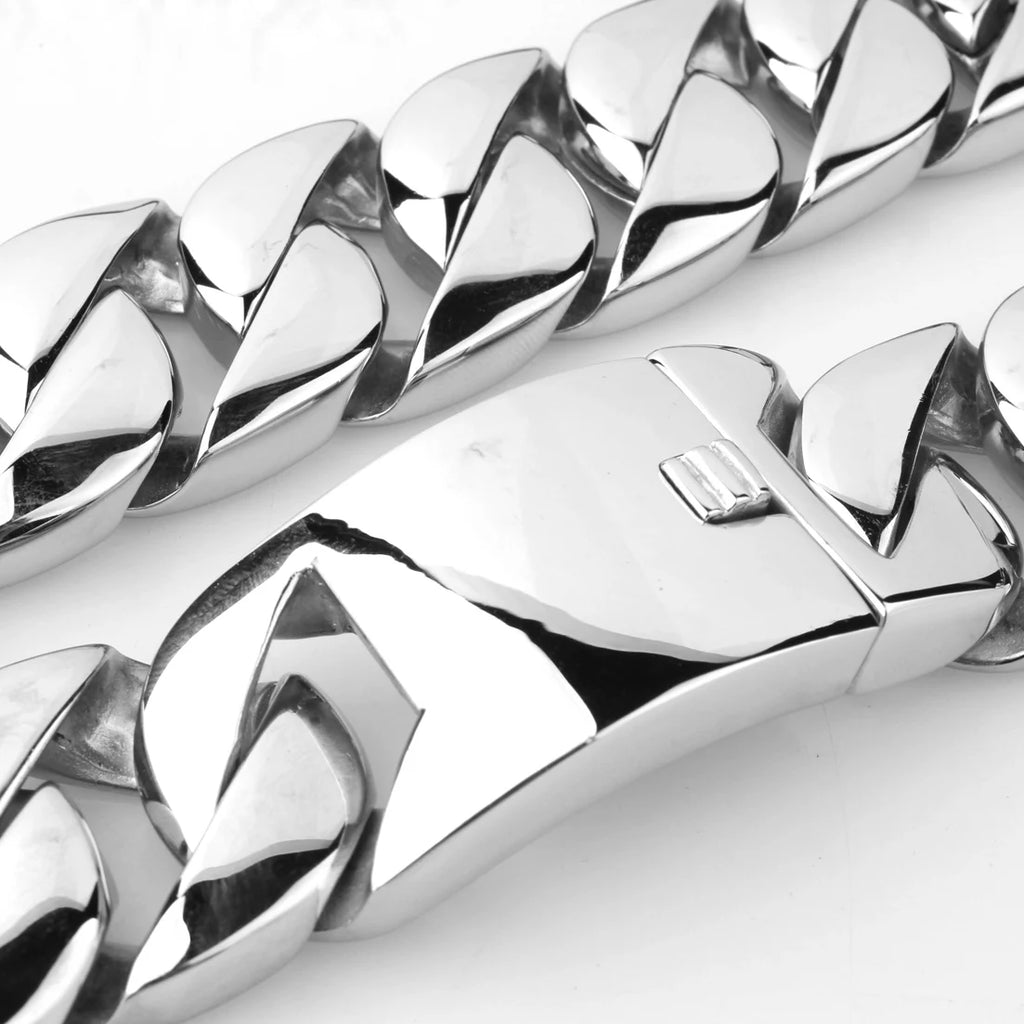 Cuban Link Necklace 24-31mm — Stainless