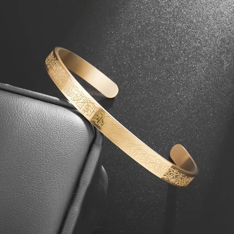 Fashion Design Stainless Steel Curved Tableware Fork Open Bracelet Men and Women Personality Charm Hip Hop Casual