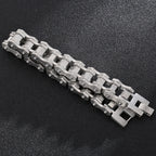 Matte 316l Stainless Steel Motorcycle Chain Man Bracelet for Men Gothic Hardware Bike Jewelry Gifts Men's Bracelets