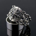 Vintage Northern Pirate Viking Compass Marine Ring Amulet Rings for Men Women Nordic Luxury Personality Jewelry