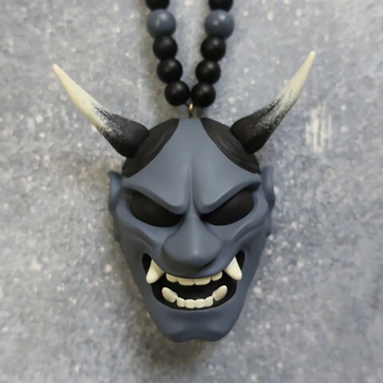 Samurai Kabuto Helmet Hannya Japanese Oni Car Rear View Mirror Charm Car accessories Rear View Mirror Pendant Car Decoration