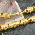 75cm Long Hip Hop Trendy 18K Gold Plating Bold Chain Necklace for Man Golden Italian Jewellry Party Banquet Birthday