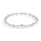 Iced Out Cross Tennis Bracelet Stainless Steel