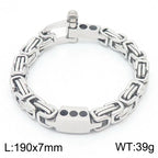 Byzantine Emperor Chain Bracelet — Stainless Steel 7mm
