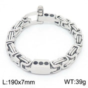 Byzantine Emperor Chain Bracelet — Stainless Steel 7mm