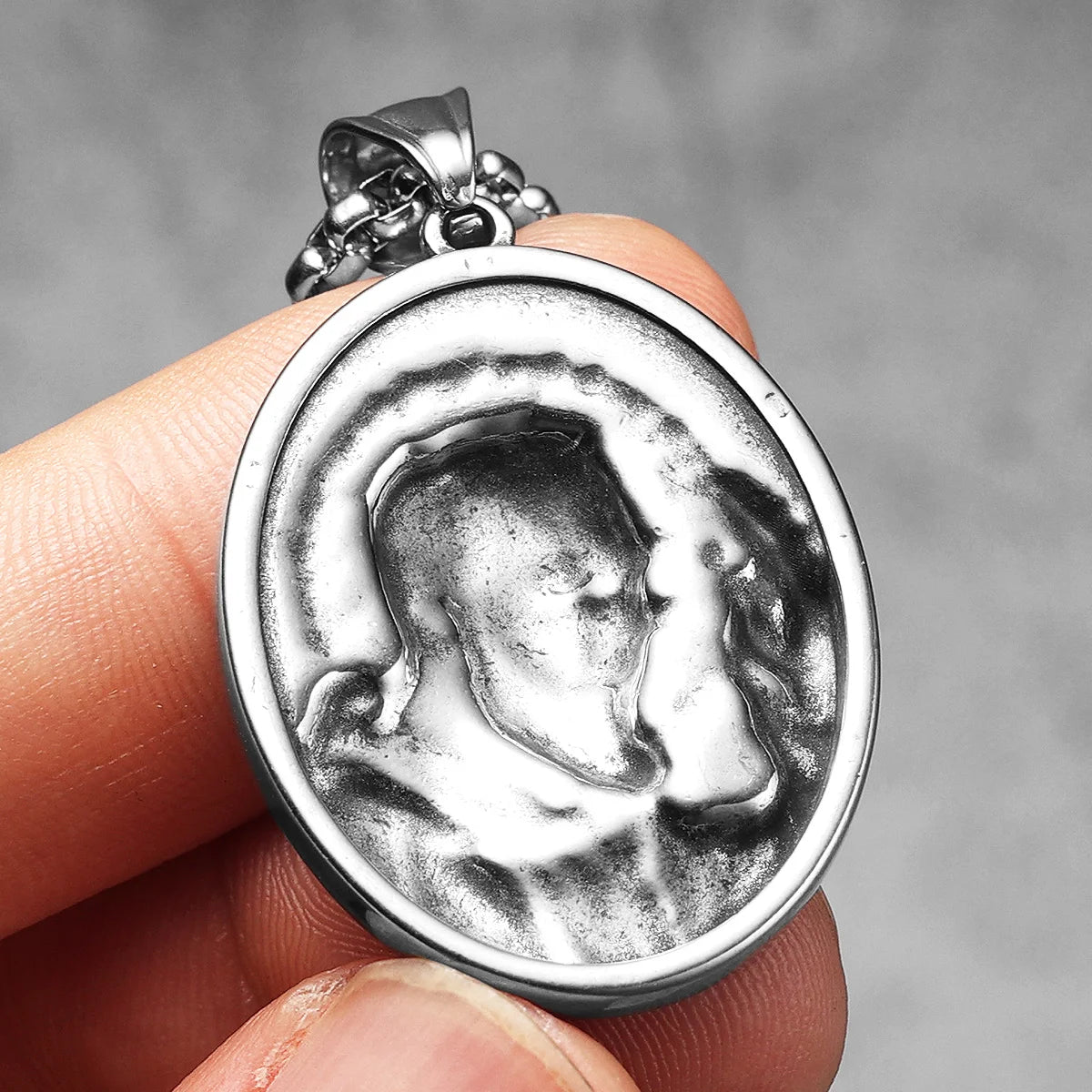 Padre Pio Pendant Necklace — Stainless Steel