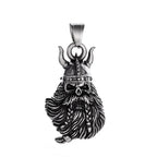 Vintage Design Viking Warrior Bell Pendant Motorcycle Wind Nordic Odin Guardian Bell Necklace Gift Jewelry Accessories