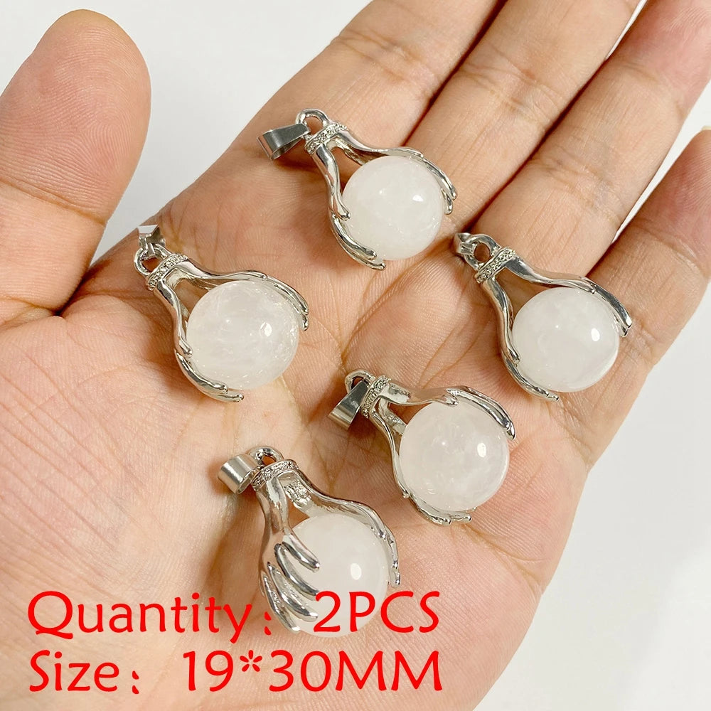 Crystal Quartz Iced Pendant — DIY Craft Set