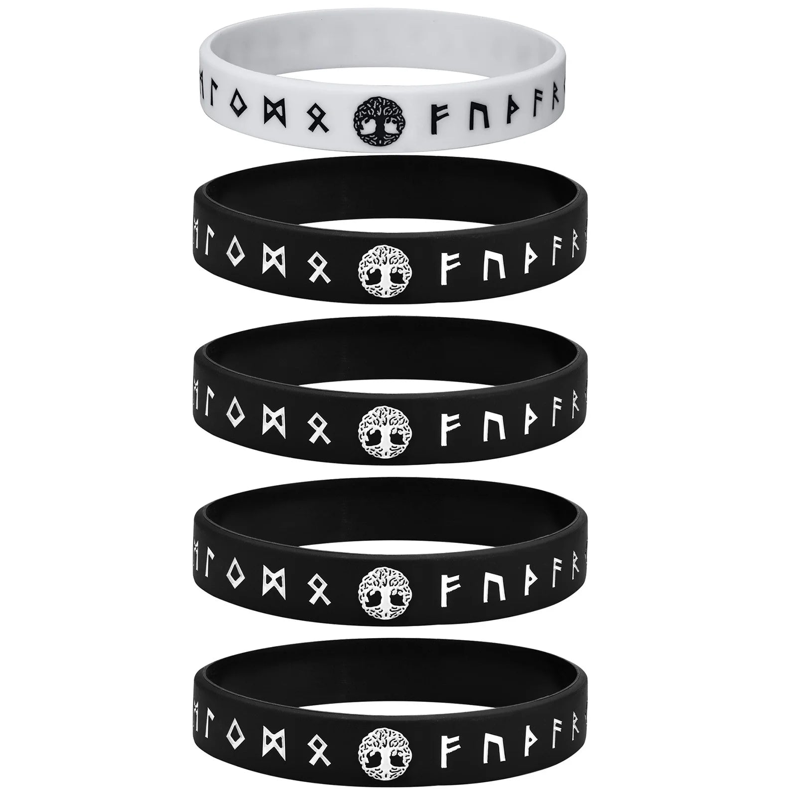 Viking Compass Silicone Bracelet 12mm
