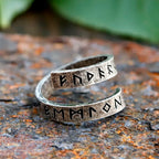 2024 New 316L Stainless Steel Viking Rotating chain rune Ring For Men Fashion retro Amulet fashion Jewelry Gift free