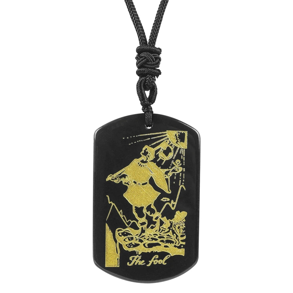 Tarot Black Pendant Necklace