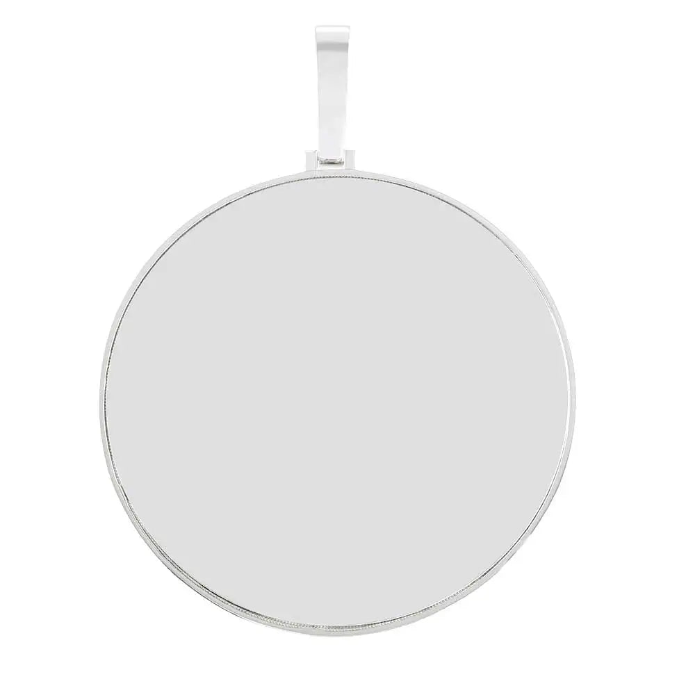 Iced Out Pendant Colorful Enamel Disc