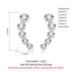 Iced Out Stud Earrings — 925 Silver