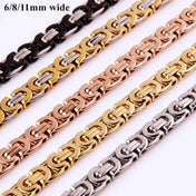 Stainless Steel Byzantine Chain 6-8MM