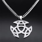 Triquetra Celtic Knot Pendant — Silver