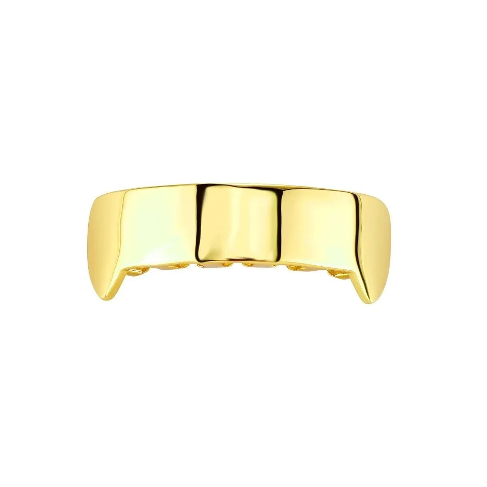 Trend Glossy Teeth Grillz Realistic Look Shiny Grillz Set Full Wrapped Teeth Caps Men