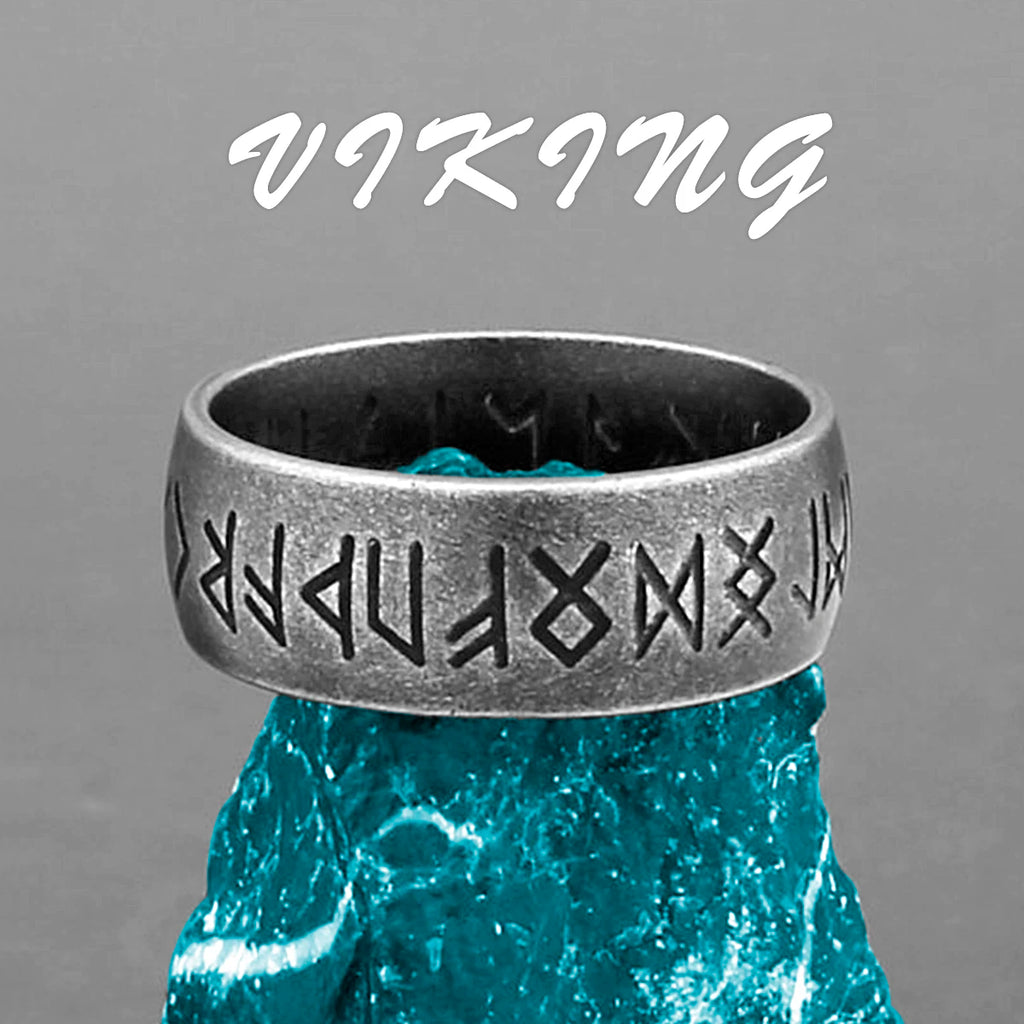 Simple Punk Retro Black Stainless Steel Mens Rings for Women Couple Lover Boy Girlfriend Biker Jewelry Creativity Gift