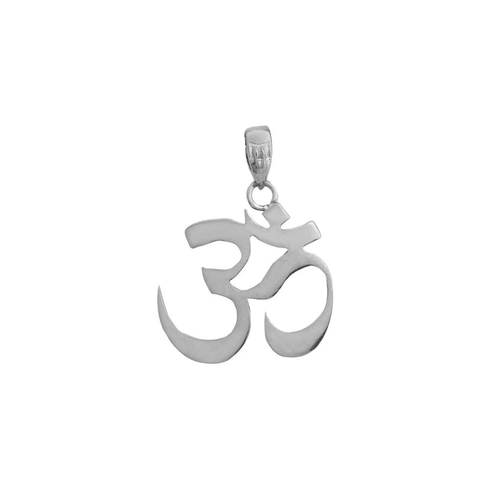 Om Aum Pendant Necklace — Stainless Steel