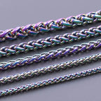 Width 3/4/5/6/7mm Stainless Steel Keel Chain Necklaces For Women Men Accessories Length 40/45/50/60/70/80/90cm Jewelry Necklace