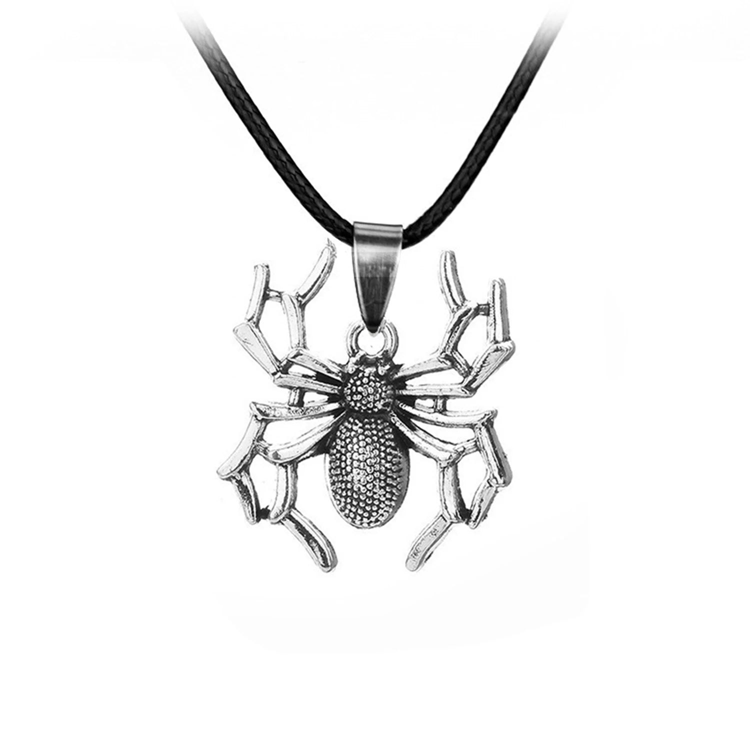 Cute Spider Animal Pendant Necklace for Girls Silver Color Chain Necklace Y2K Style Women Neck Accessories Trendy