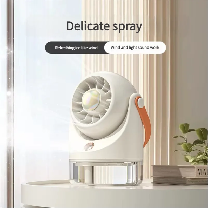 MEET SUN usb charging mini electric fan desktop spray air conditioning fan 3 grade air conditioning water-cooling fan