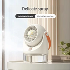 MEET SUN usb charging mini electric fan desktop spray air conditioning fan 3 grade air conditioning water-cooling fan