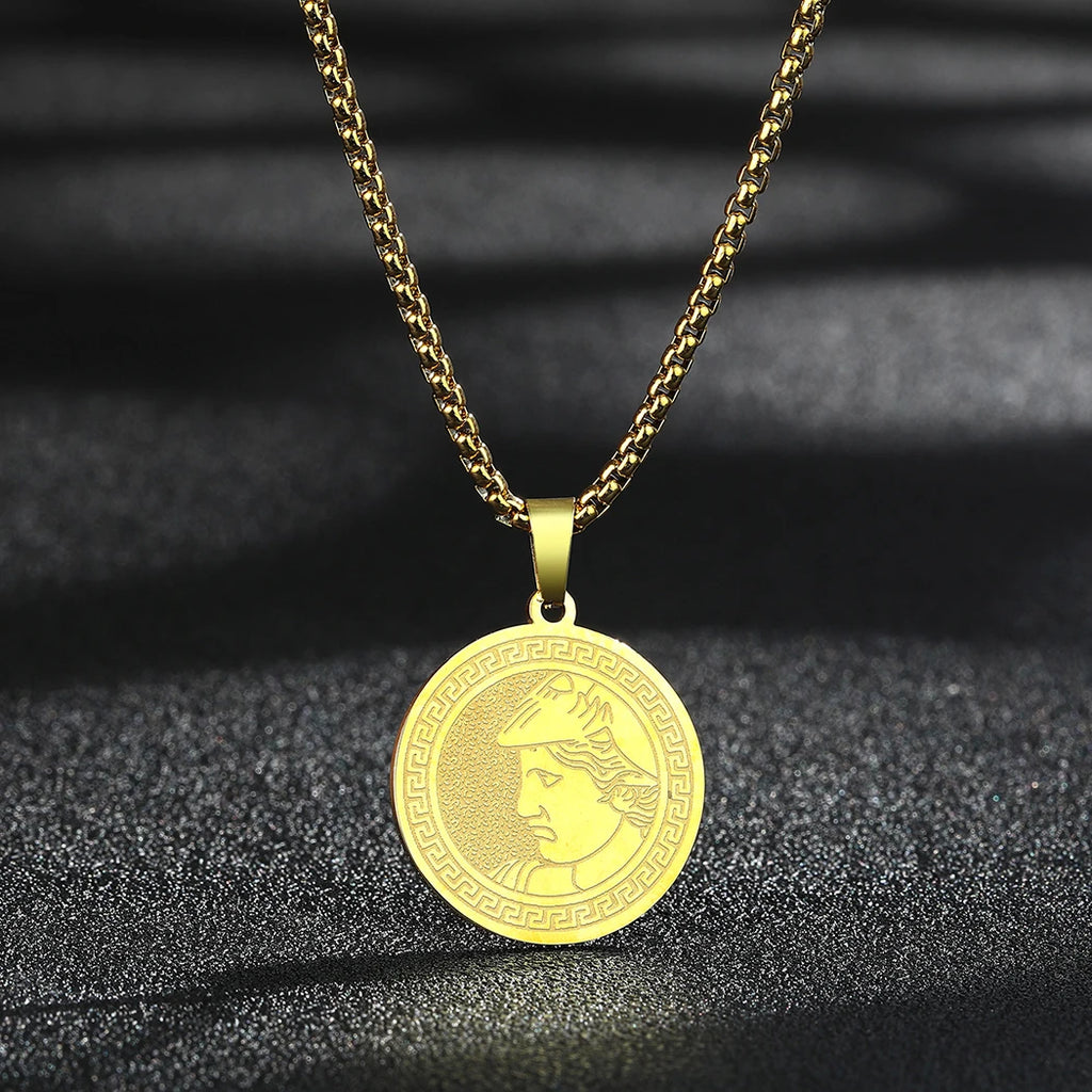 Lion of Judah Coin Pendant Necklace
