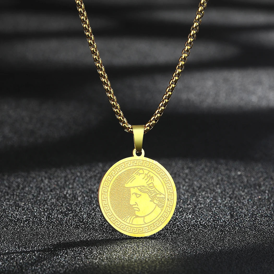 Lion of Judah Coin Pendant Necklace