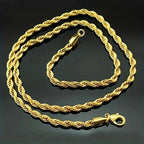 Twisted Rope Chain Necklace — Versatile Sizing