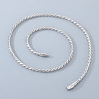 KALEN High Polished Stainless Steel Link Chain Necklace for Men Women Personalized Minimalist Sweater Chain Jewelry Accessories