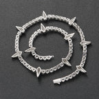 Iced Out Black Tennis Necklace 5MM