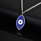 Evil Eye Pendant Necklace — Stainless Steel