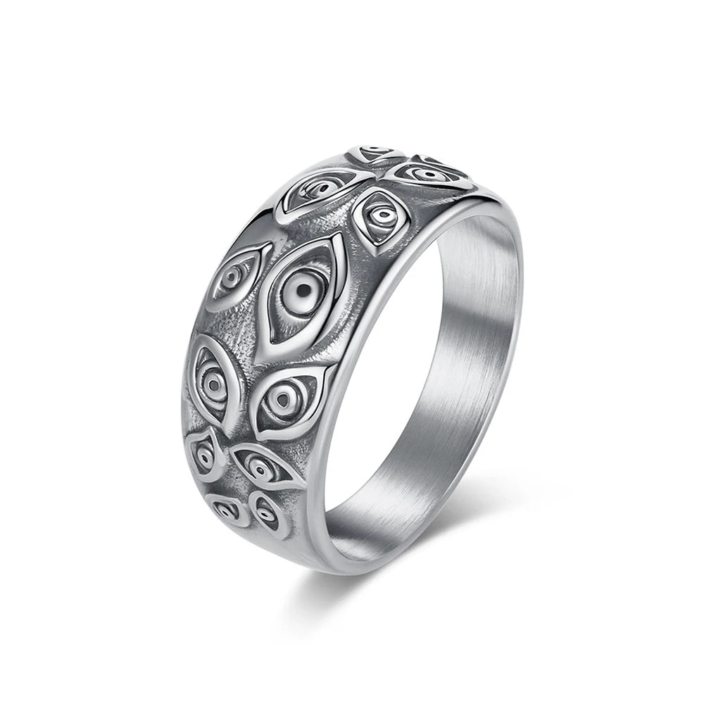 Korean Version Of Simple Ring Men Women Punk Hip Hop Stainless Steel Biker Men Ring Fashion Simple Jewelry Gift Wholesale