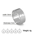 Gothic Wedding Cross Ring — Stainless Steel