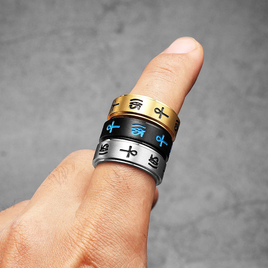 Eye of Horus Ring Stainless Steel