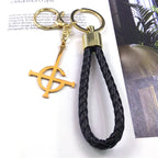 Iced Out Key Steel Pendant Ghost Tassel Crystal