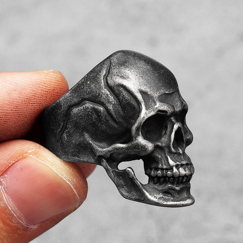 Gothic Black Ring — Stainless Steel