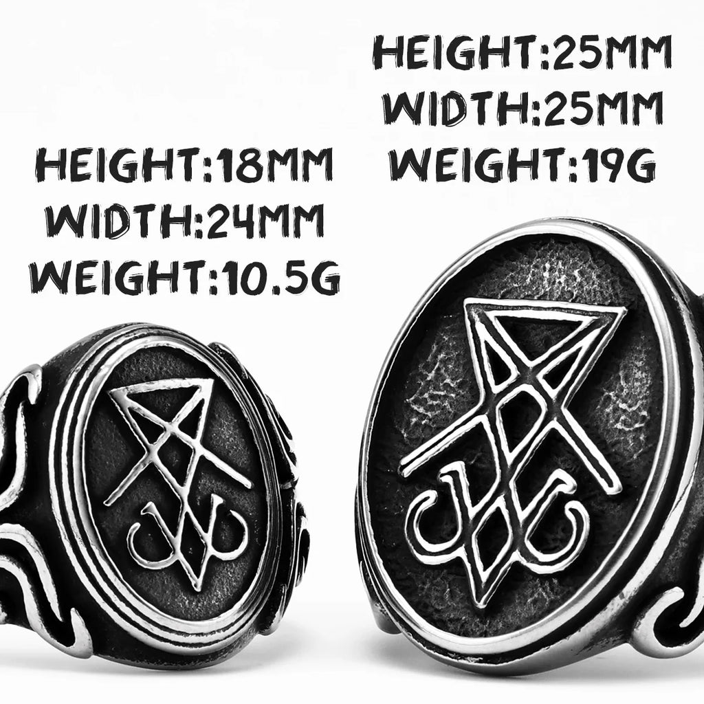 Lucifer Ring — Stainless Steel