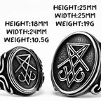 Lucifer Ring — Stainless Steel