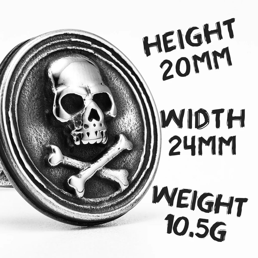 Viking Pirate Skull Ring — Stainless Steel