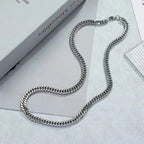 Cuban Link Chain Necklace 7mm — Stainless Steel