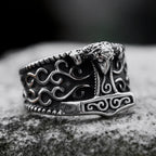 Mjolnir Thor Hammer Ring for Men — Vintage Stainless Steel