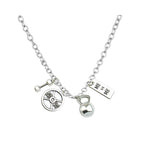Weight Plate Dumbbell Pendant — Stainless Steel