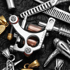 Barber Tools Pendant Necklace — Stainless Steel
