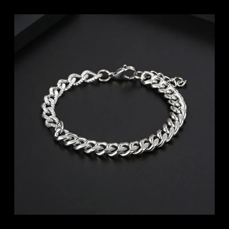 Stacked Chain Bracelet — Stainless Steel
