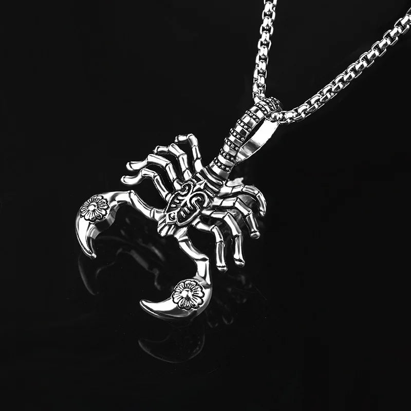 Scorpion Pendant Necklace Stainless Steel