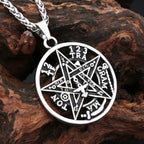 Steel Pendant Vintage Punk Witchcraft Pentagram