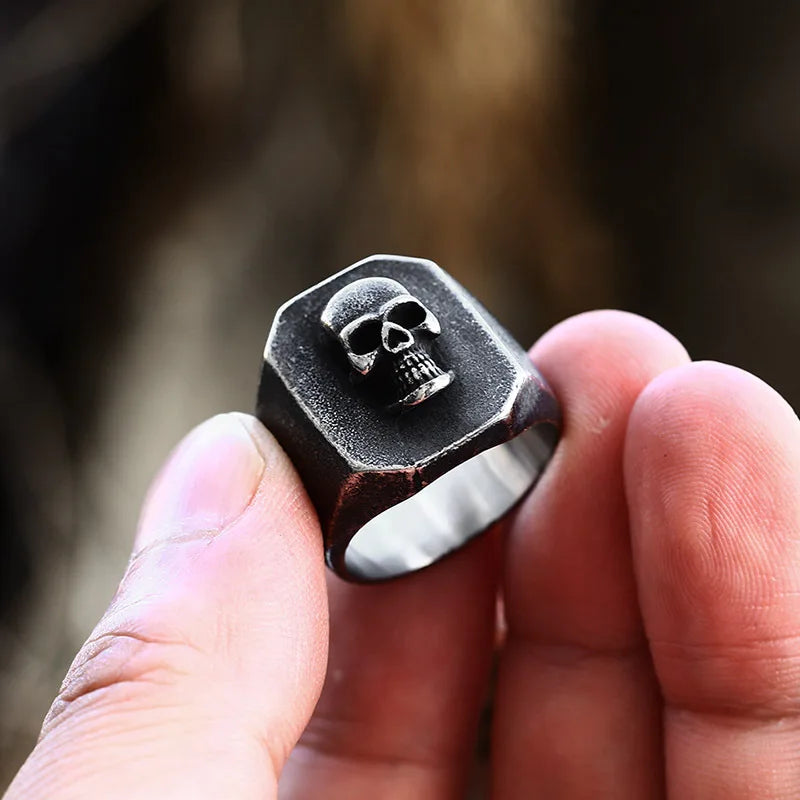 Skull Ring — Stainless Steel Vintage Gothic