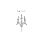 2024 New Style Neptune Trident Necklace Men's Tide Brand Niche High Design Sense Fashion Jewelry for Gift