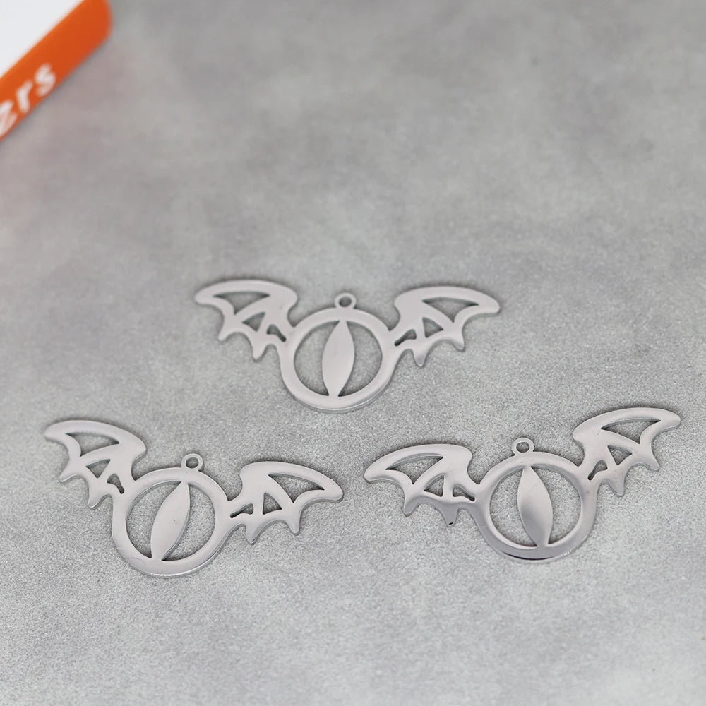 3pcs Eye of Horus Charms DIY Craft Tassels Earrings Necklace Jewelry Making Devil Eye Amulet Stainless Steel Pendant